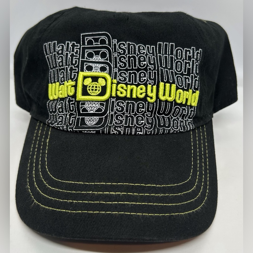 Disney Parks Walt Disney World Logo Black Adjustable Baseball Cap